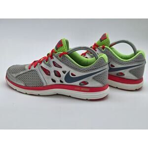Nike Dual Fusionlite Running Athletic Womens Shoes Grey Green Pink Size 8